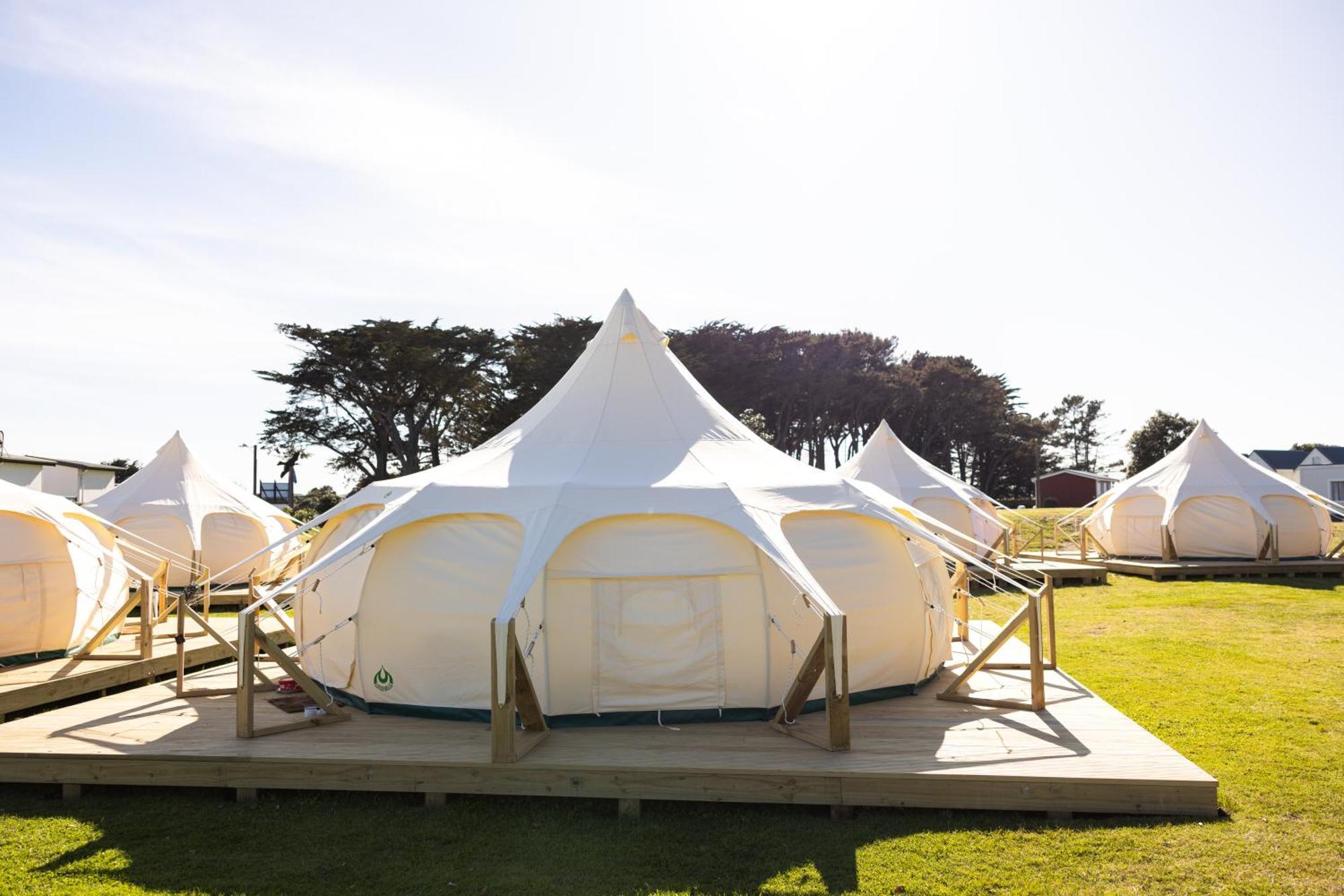 Foxton Beach Holiday Park Esterno foto