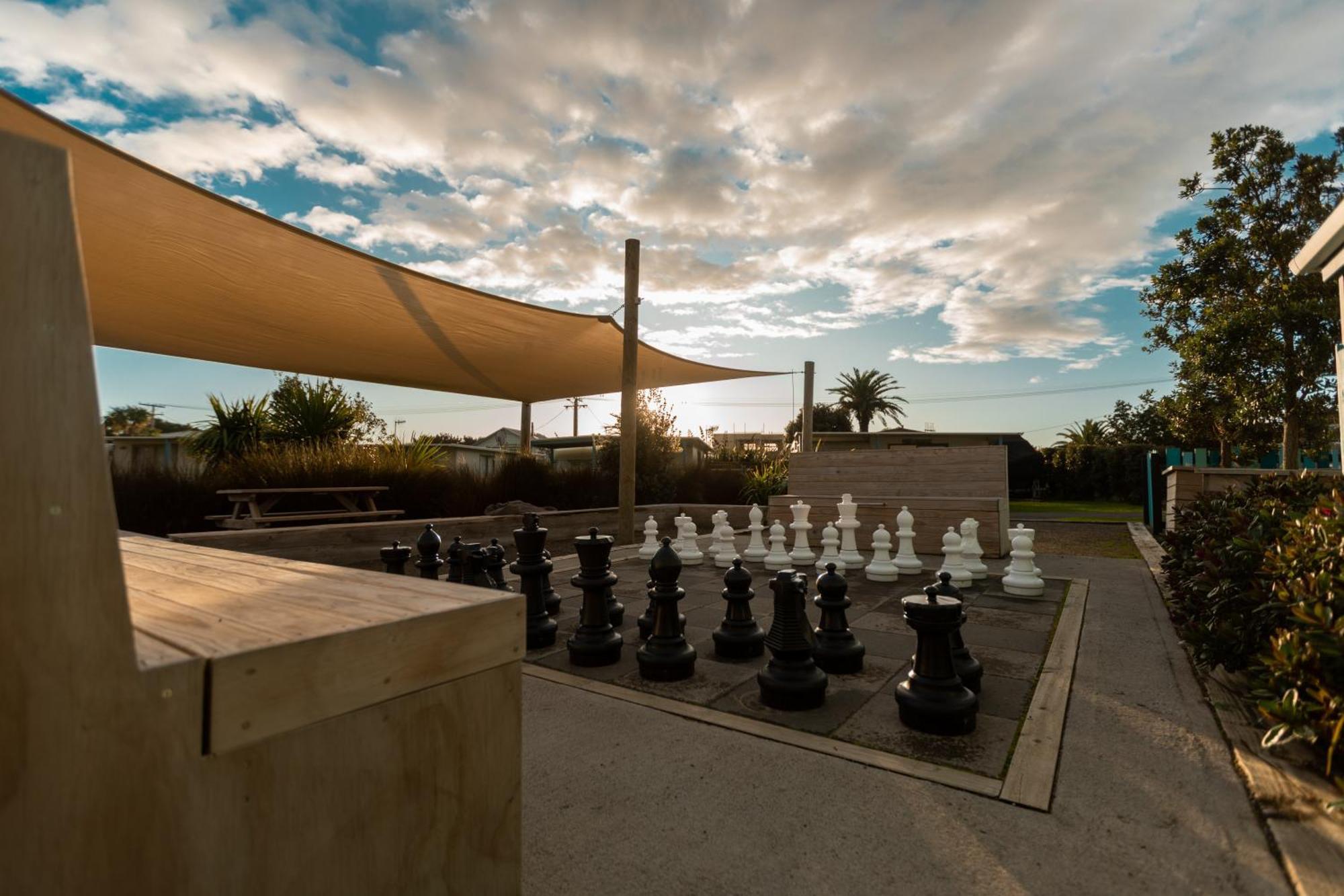 Foxton Beach Holiday Park Esterno foto